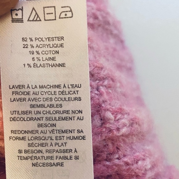 Sincerely Jules Waffle Knit 1/4 Zip High Neck Sweater Size Medium - Picture 7 of 7